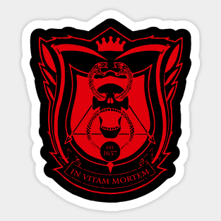 Deadly Class In Vitam Mortem Red Sticker